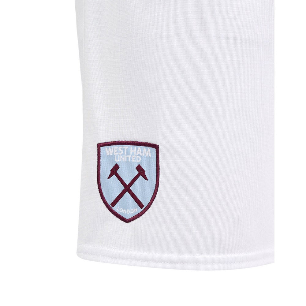 White - Side - Umbro Mens 24-25 West Ham United FC Home Shorts