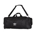 Black - Front - Umbro Megadeck II Wheeled Duffel Bag