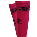 Beetroot Purple-Black - Side - Umbro Diamond Football Socks