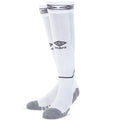 White-Black - Back - Umbro Diamond Football Socks