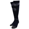 Dark Navy-White - Back - Umbro Diamond Football Socks