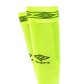 Safety Yellow-Carbon - Side - Umbro Diamond Football Socks