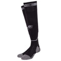 Black-White - Front - Umbro Diamond Football Socks