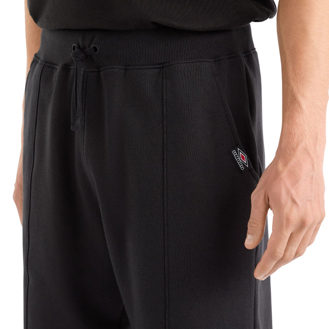 Black - Side - Umbro Mens Crest Shorts