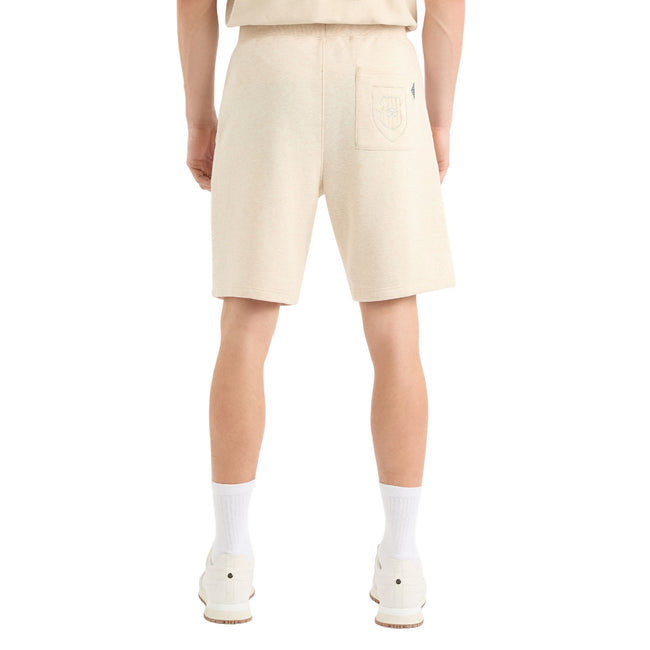 Oatmeal Marl - Back - Umbro Mens Crest Shorts