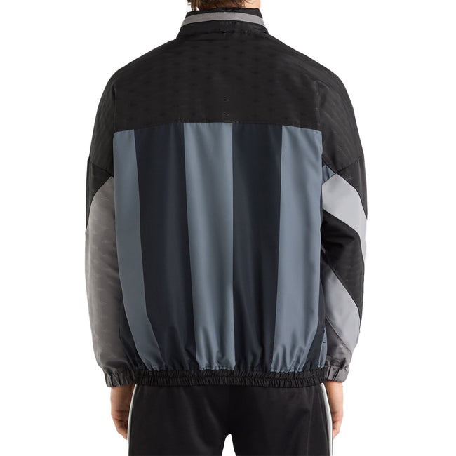 Black-Quiet Shade - Back - Umbro Mens Panelled Track Jacket