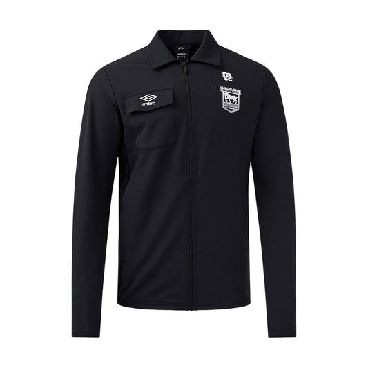 Black - Front - Umbro Mens 24-25 Ipswich Town FC Jacket