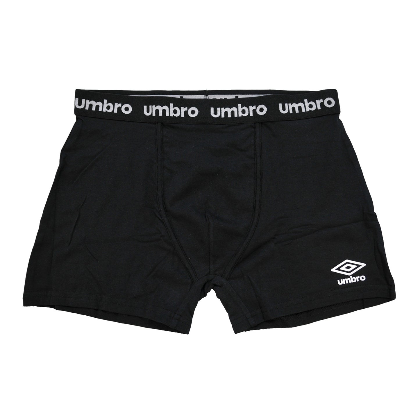 Black - Back - Umbro Mens Boxer Shorts (Pack of 3)