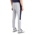 Light Grey Marl-Peacoat - Side - Umbro Mens Terrace Jogging Bottoms