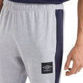 Light Grey Marl-Peacoat - Lifestyle - Umbro Mens Terrace Jogging Bottoms