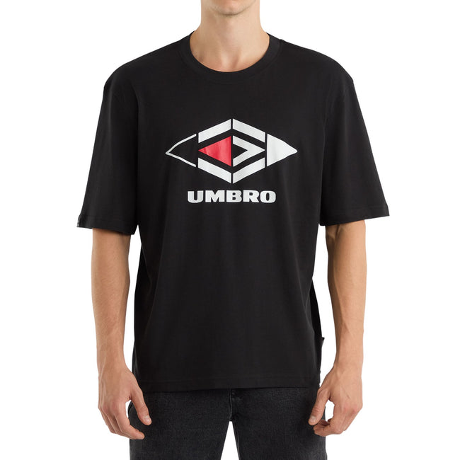 Black - Side - Umbro Mens Evolution T-Shirt