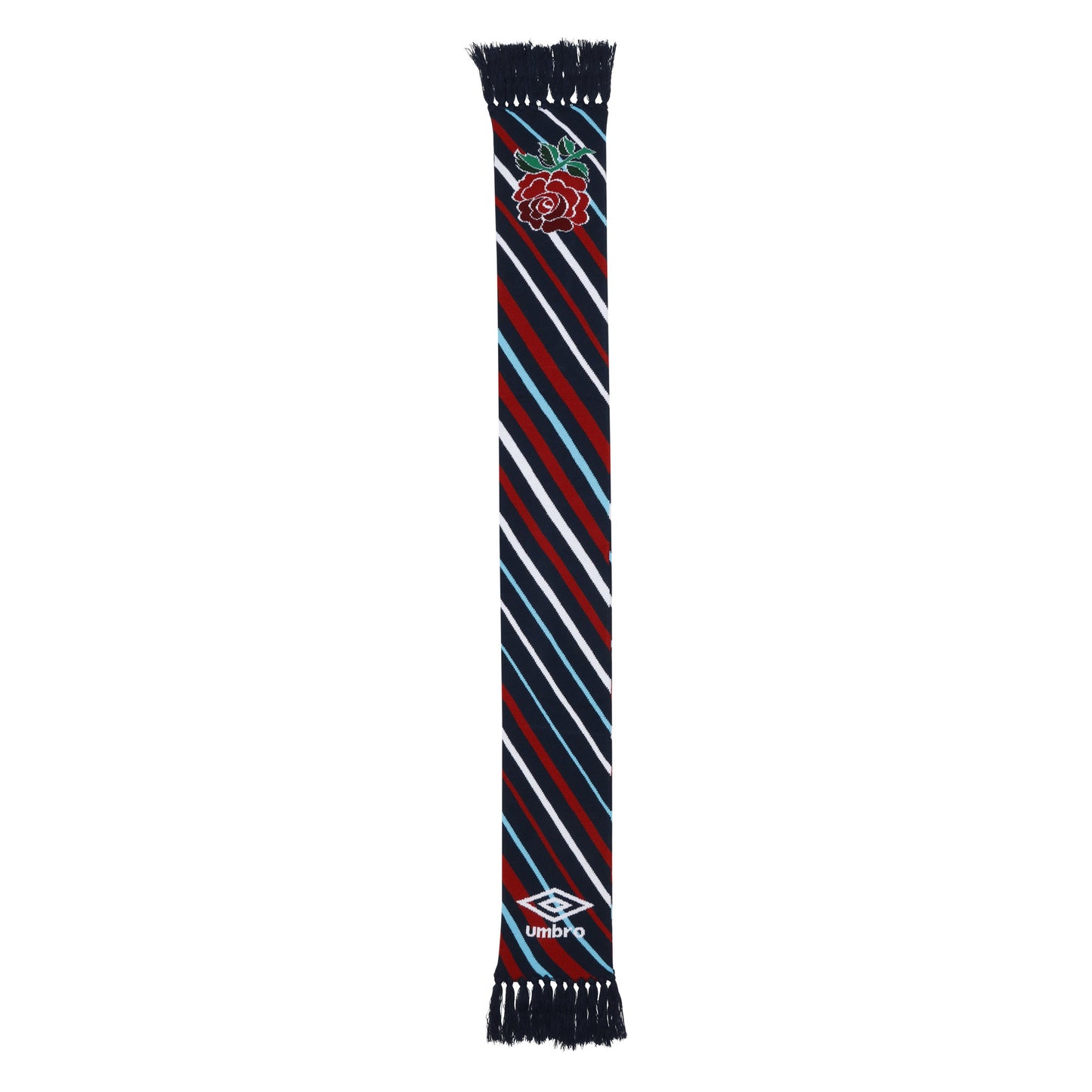 Lollipop-Navy Blazer-Bachelor Button - Back - Umbro 24-25 Graphic England Rugby Winter Scarf