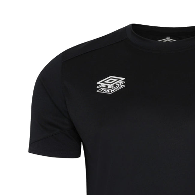 Black - Side - Umbro Childrens-Kids Optimus Training T-Shirt