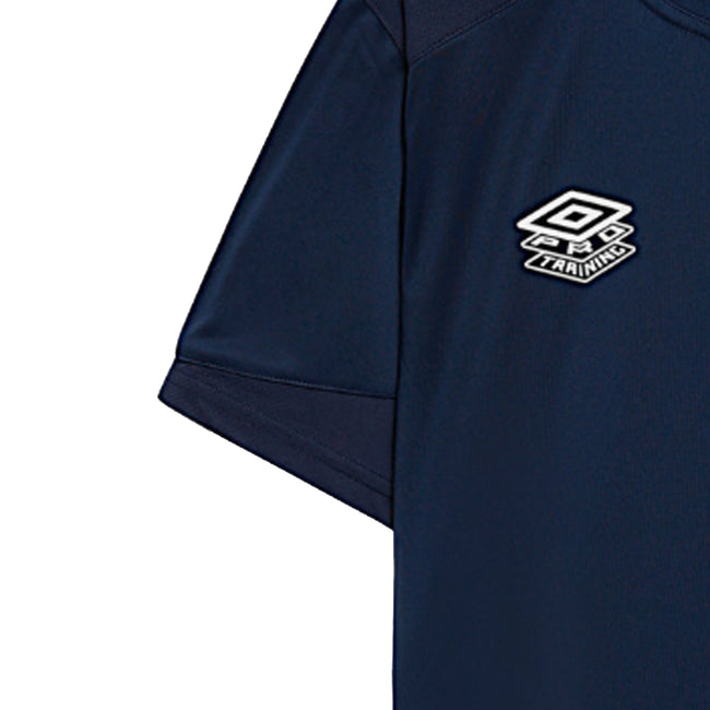 Navy - Side - Umbro Childrens-Kids Optimus Training T-Shirt