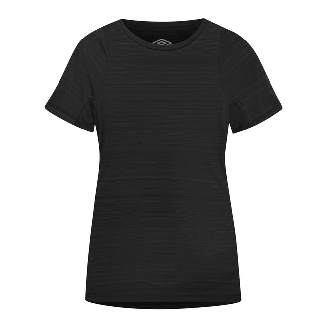 Black Marl - Front - Umbro Womens-Ladies Pro Marl Polyester Training T-Shirt