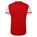 Vermillion-Brilliant White - Back - Umbro Mens Cavelle Jersey T-Shirt