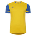 Yellow-Royal Blue - Front - Umbro Mens Cavelle Jersey T-Shirt