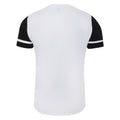 Brilliant White-Black - Back - Umbro Mens Cavelle Jersey T-Shirt