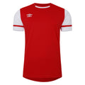 Vermillion-Brilliant White - Front - Umbro Childrens-Kids Cavelle Jersey
