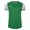 Emerald-Brilliant White - Front - Umbro Childrens-Kids Cavelle Jersey