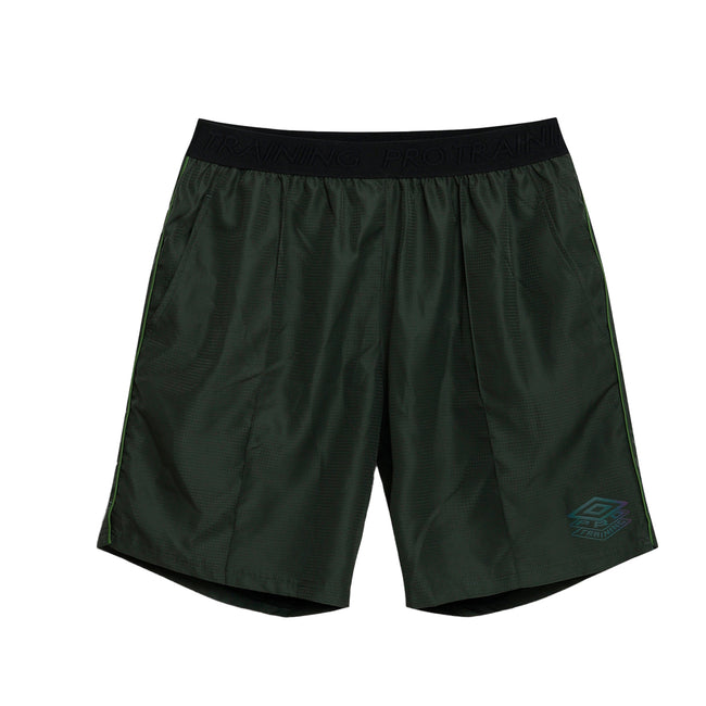 Deep Forest-Cactus - Front - Umbro Mens Pro Training Woven Shorts