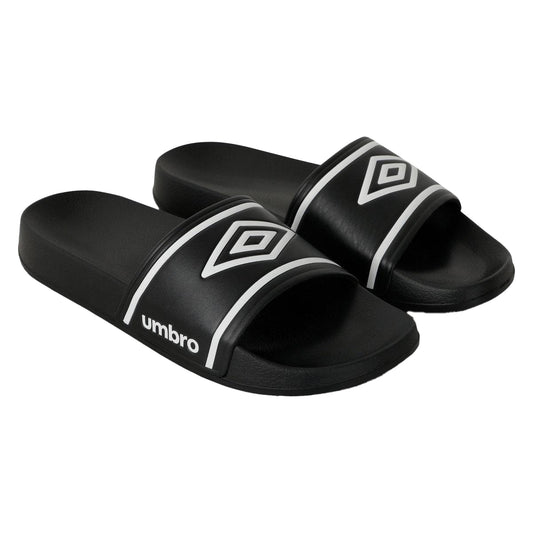 Black-White - Front - Umbro Unisex Adult Aruba Sliders
