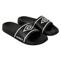 Black-White - Front - Umbro Unisex Adult Aruba Sliders