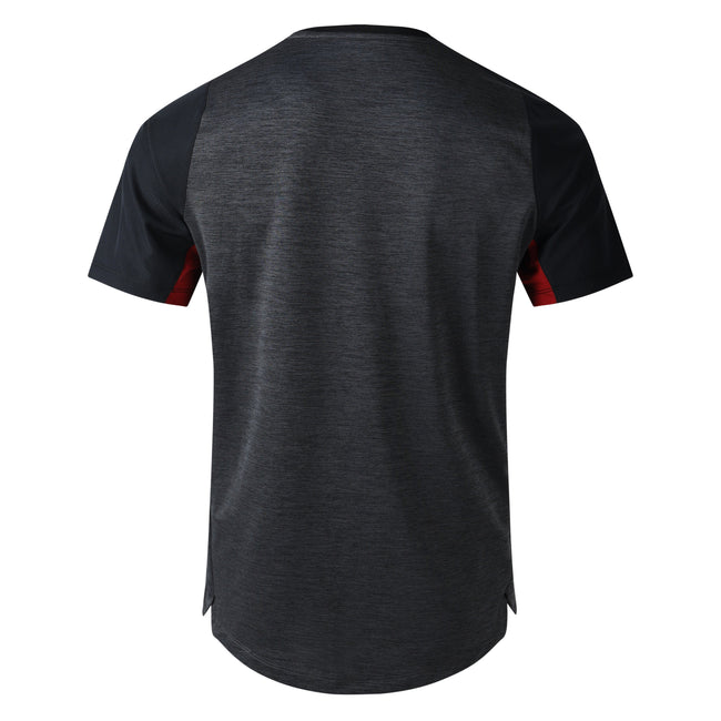 Black-Red Dahlia - Back - Umbro Mens Pro Polyester Training T-Shirt