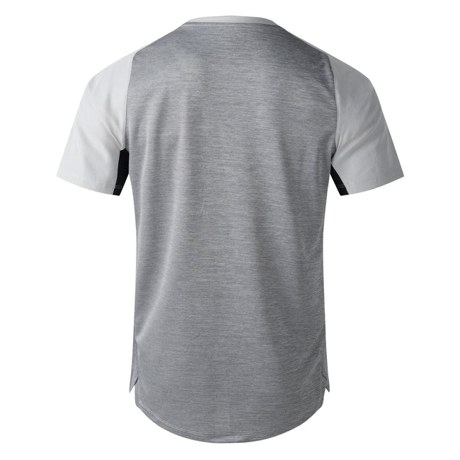 Harbor Mist-Black - Back - Umbro Mens Pro Polyester Training T-Shirt