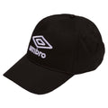 Black-White - Front - Umbro Logo Cap
