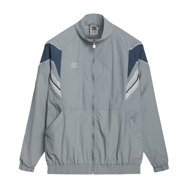 Pearl Blue-Blue Mirage-Brilliant White - Front - Umbro Mens Relaxed Fit Track Jacket
