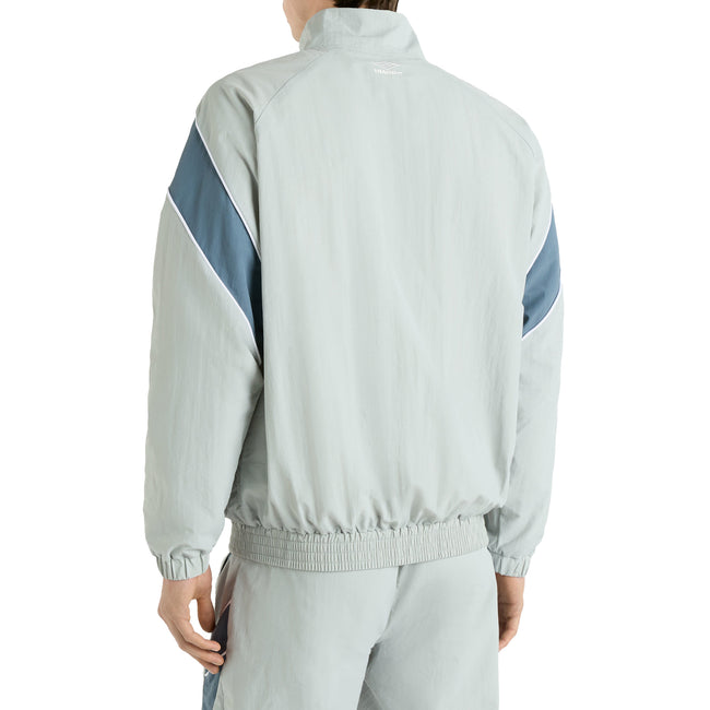 Pearl Blue-Blue Mirage-Brilliant White - Back - Umbro Mens Relaxed Fit Track Jacket