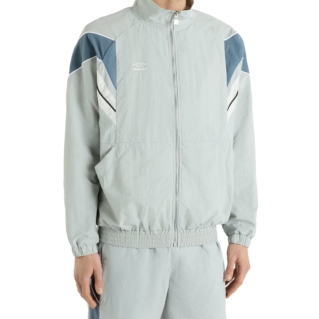 Pearl Blue-Blue Mirage-Brilliant White - Side - Umbro Mens Relaxed Fit Track Jacket