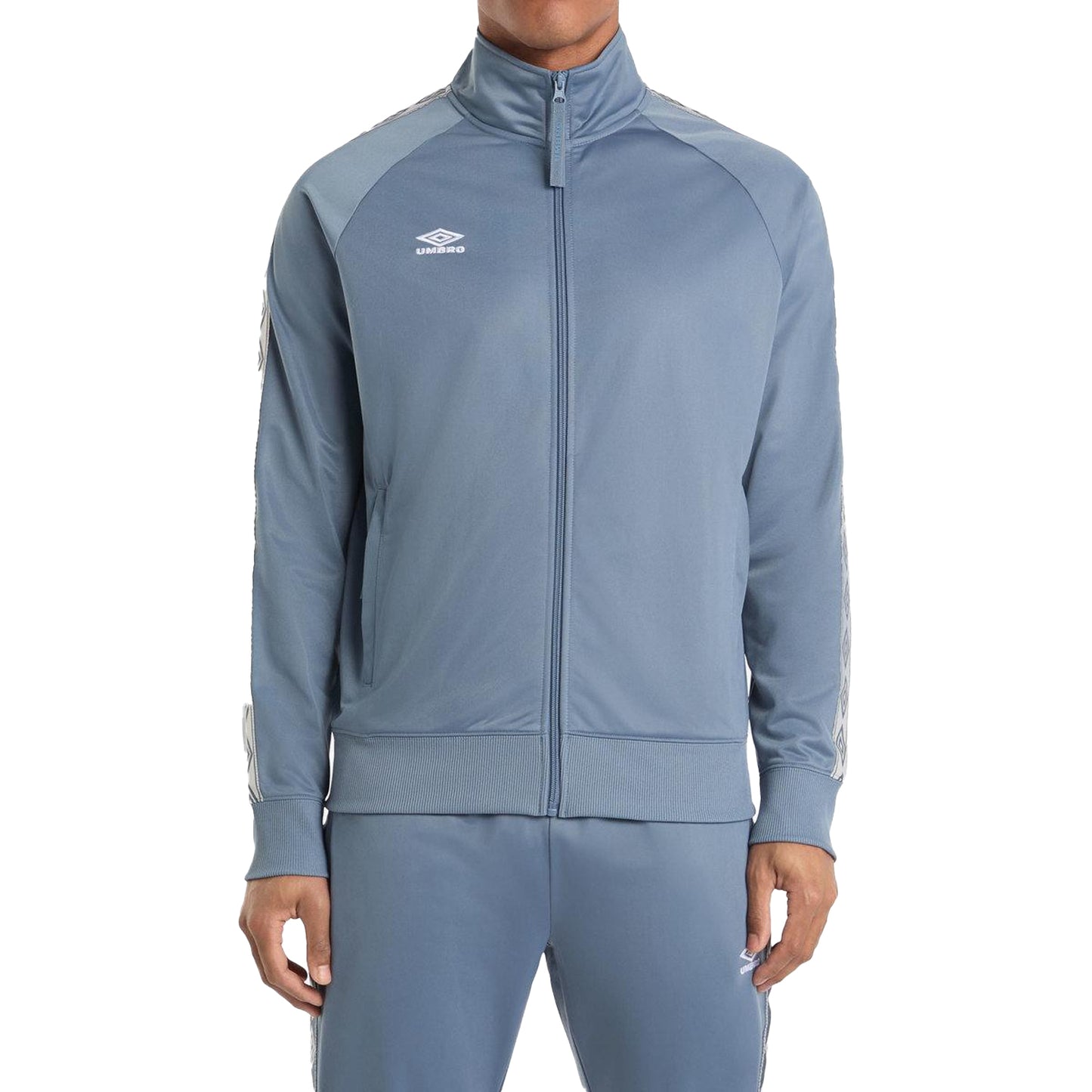 Blue Mirage - Front - Umbro Mens Taped Track Jacket