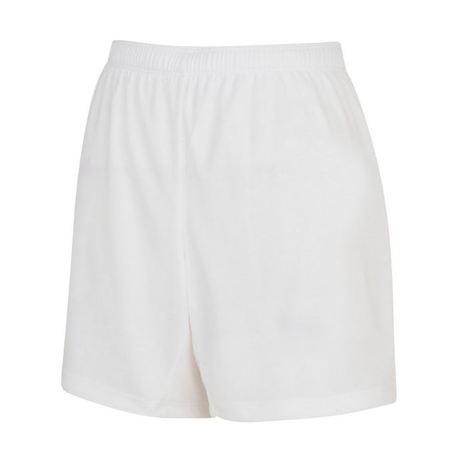 White - Back - Umbro Womens-Ladies Club Logo Shorts
