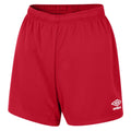Vermillion - Front - Umbro Womens-Ladies Club Logo Shorts