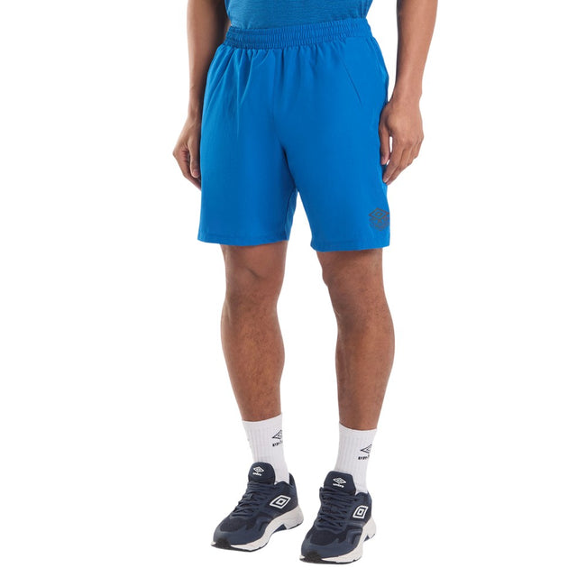 Classic Blue - Front - Umbro Mens Pro Training Woven Shorts