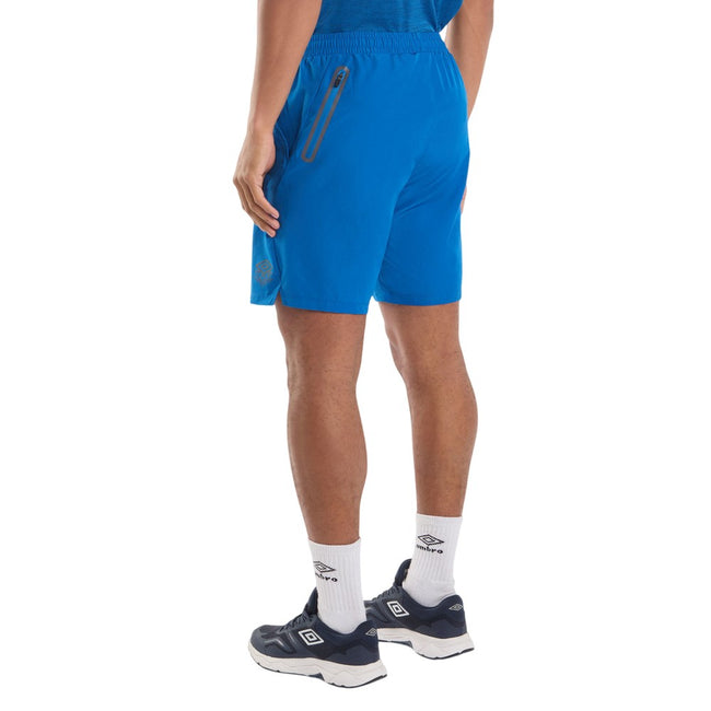 Classic Blue - Back - Umbro Mens Pro Training Woven Shorts