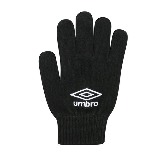 Black - Front - Umbro Knitted Gloves