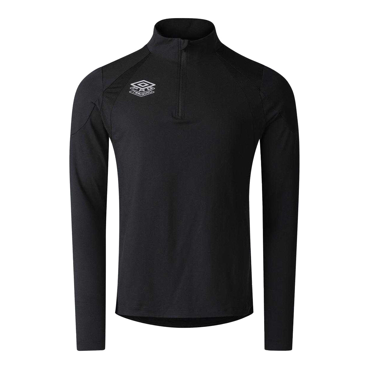 Black - Front - Umbro Mens Pro Training Half Zip Top