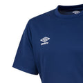 Navy - Side - Umbro Mens Club Short-Sleeved Jersey