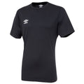 Black - Front - Umbro Mens Club Short-Sleeved Jersey