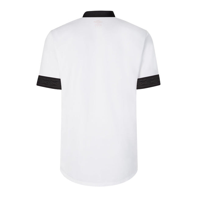 White-Black - Back - Umbro Childrens-Kids Tempest Short-Sleeved Jersey