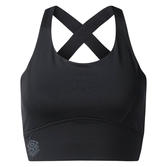 Black - Front - Umbro Womens-Ladies Pro Training Sports Bra