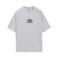 Ice Marl-Dark Navy - Front - Umbro Mens Iconic Boxy T-Shirt