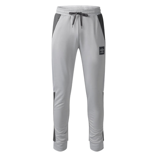 Quiet Shade Grey-Castle Rock - Front - Umbro Mens Polyester Sports Tracksuit Bottoms