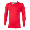 Vermillion - Front - Umbro Mens Elite V Neck Base Layer Top