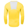 Yellow - Back - Umbro Mens Elite V Neck Base Layer Top