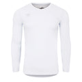 White - Front - Umbro Mens Elite V Neck Base Layer Top