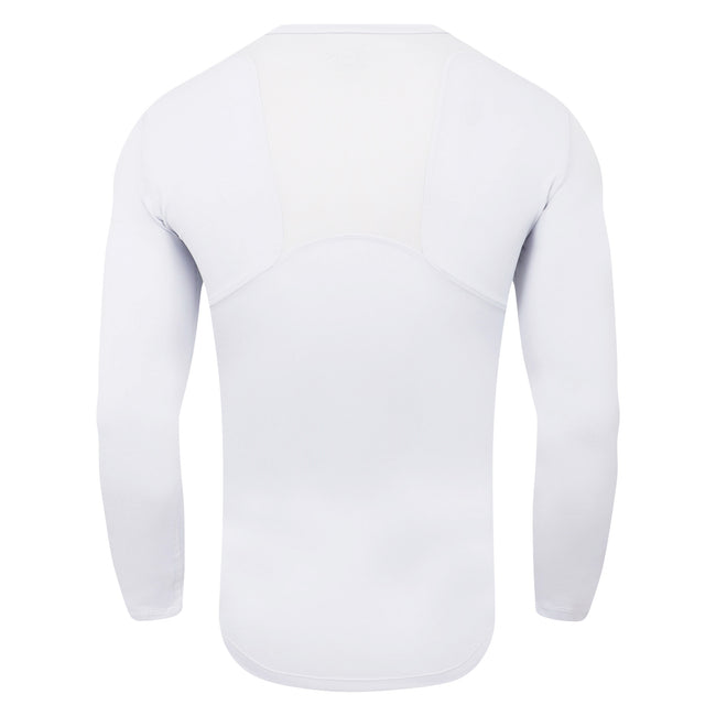 White - Back - Umbro Mens Elite V Neck Base Layer Top
